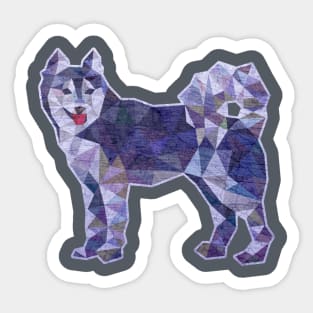 Husky Dog Lowpoly Sticker